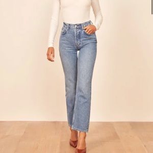 Reformation Cynthia High Rise Straight Jeans